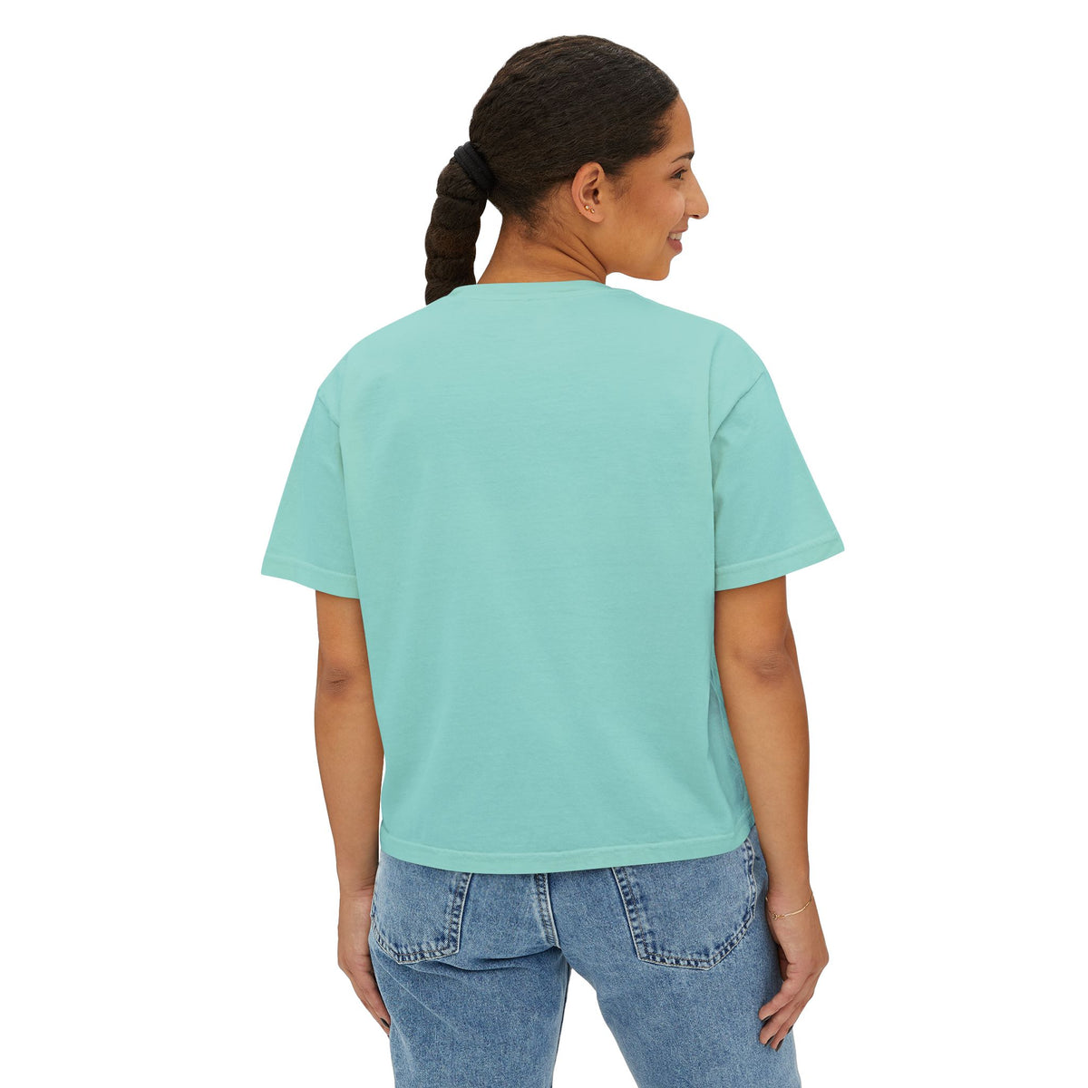 "The Litter Legend" Cute Cat Graphic Boxy T‑Shirt