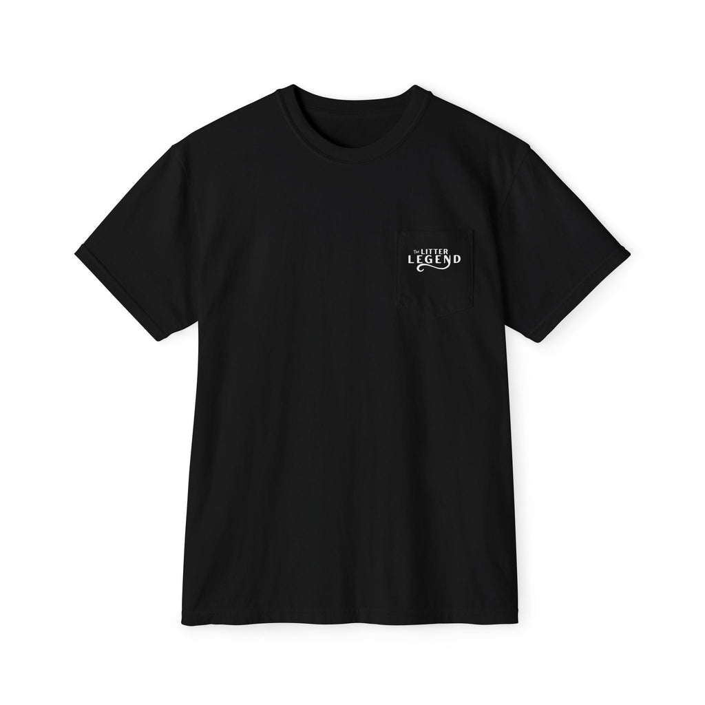 Pocket T-Shirt — Retro Western Cat Graphic Tee