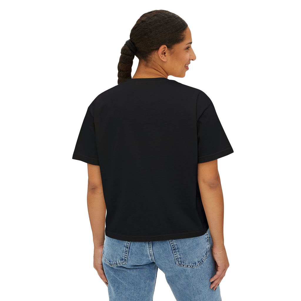 "The Litter Legend" Cute Cat Graphic Boxy T‑Shirt