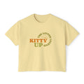 "The Litter Legend" Cute Cat Graphic Boxy T‑Shirt